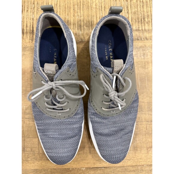Cole Haan C31346 Mens Grand Tour Knit Oxfords Size 8.5M Gray Sneakers Shoes - Picture 4 of 8